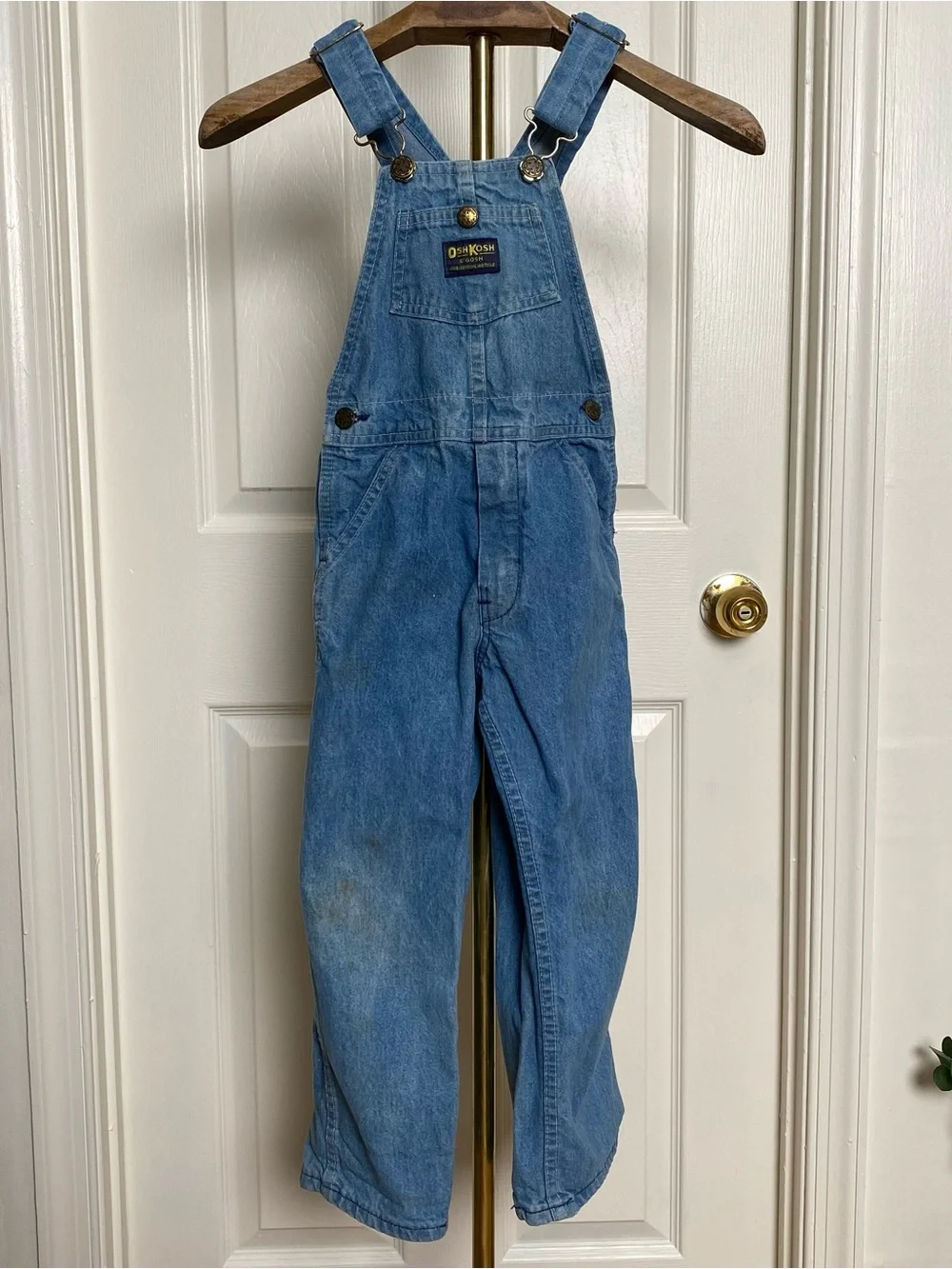 Vintage 90s Oshkosh Boys Denim Blue Overalls